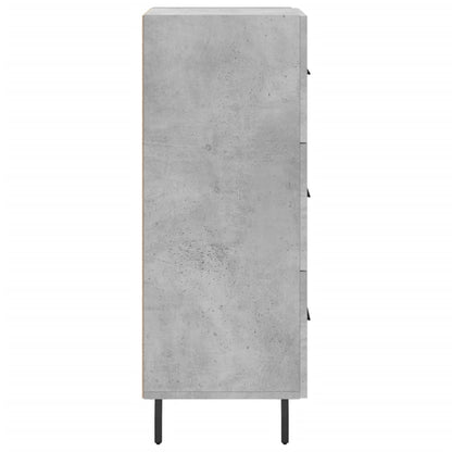 Sideboard Concrete Grey 34,5x34x90 cm Engineered Wood