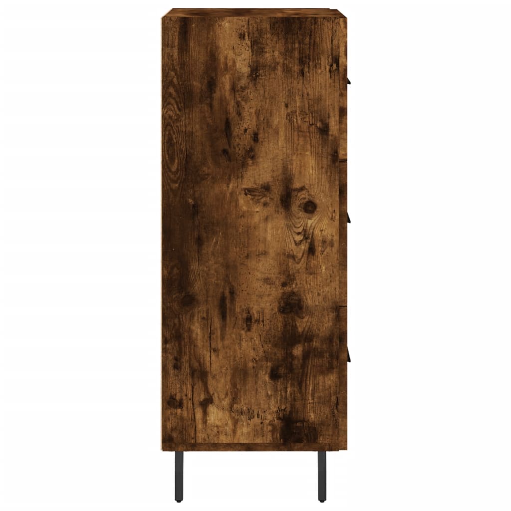 Sideboard Smoked Oak 34.5x34x90 cm Engineered Wood