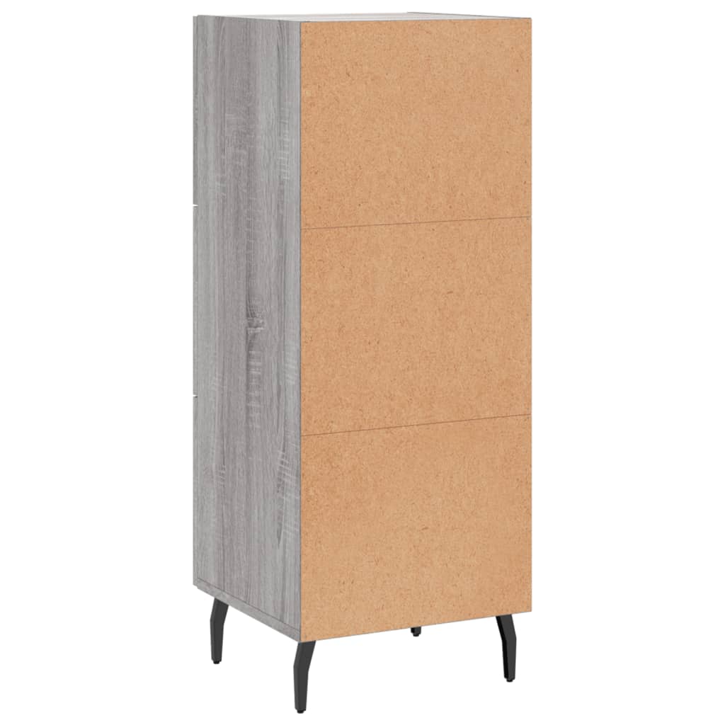 Sideboard Grey Sonoma 34.5x34x90 cm Engineered Wood