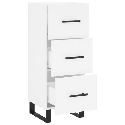 Sideboard White 34.5x34x90 cm Engineered Wood