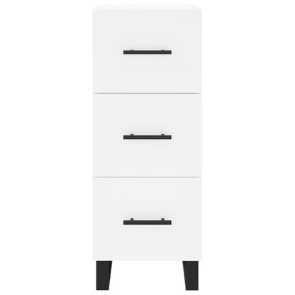 Sideboard White 34.5x34x90 cm Engineered Wood