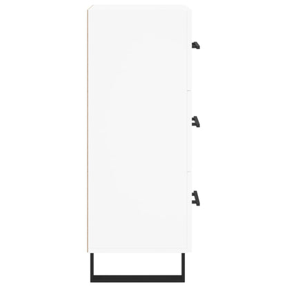Sideboard White 34.5x34x90 cm Engineered Wood