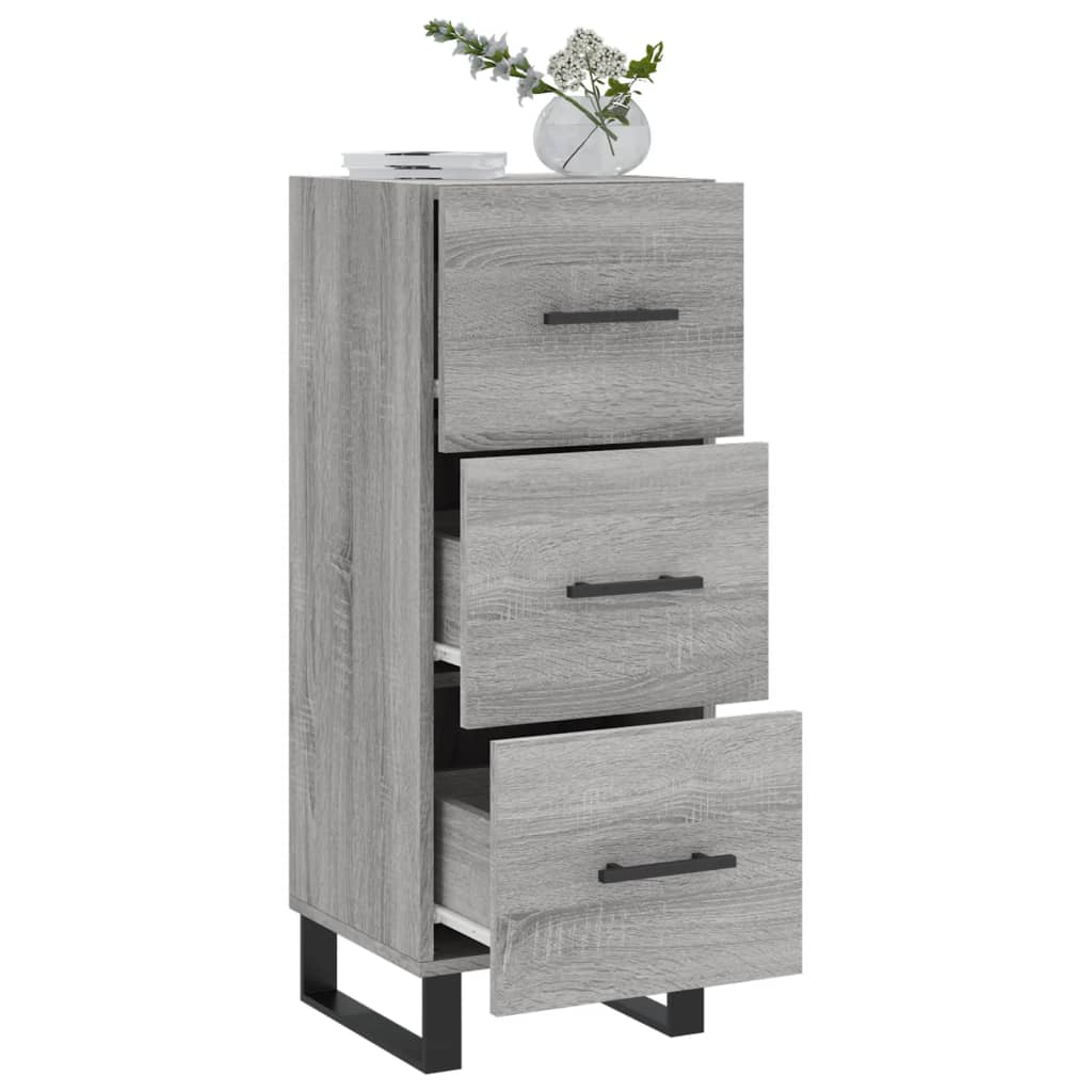 Sideboard Grey Sonoma 34,5x34x90 cm Engineered Wood