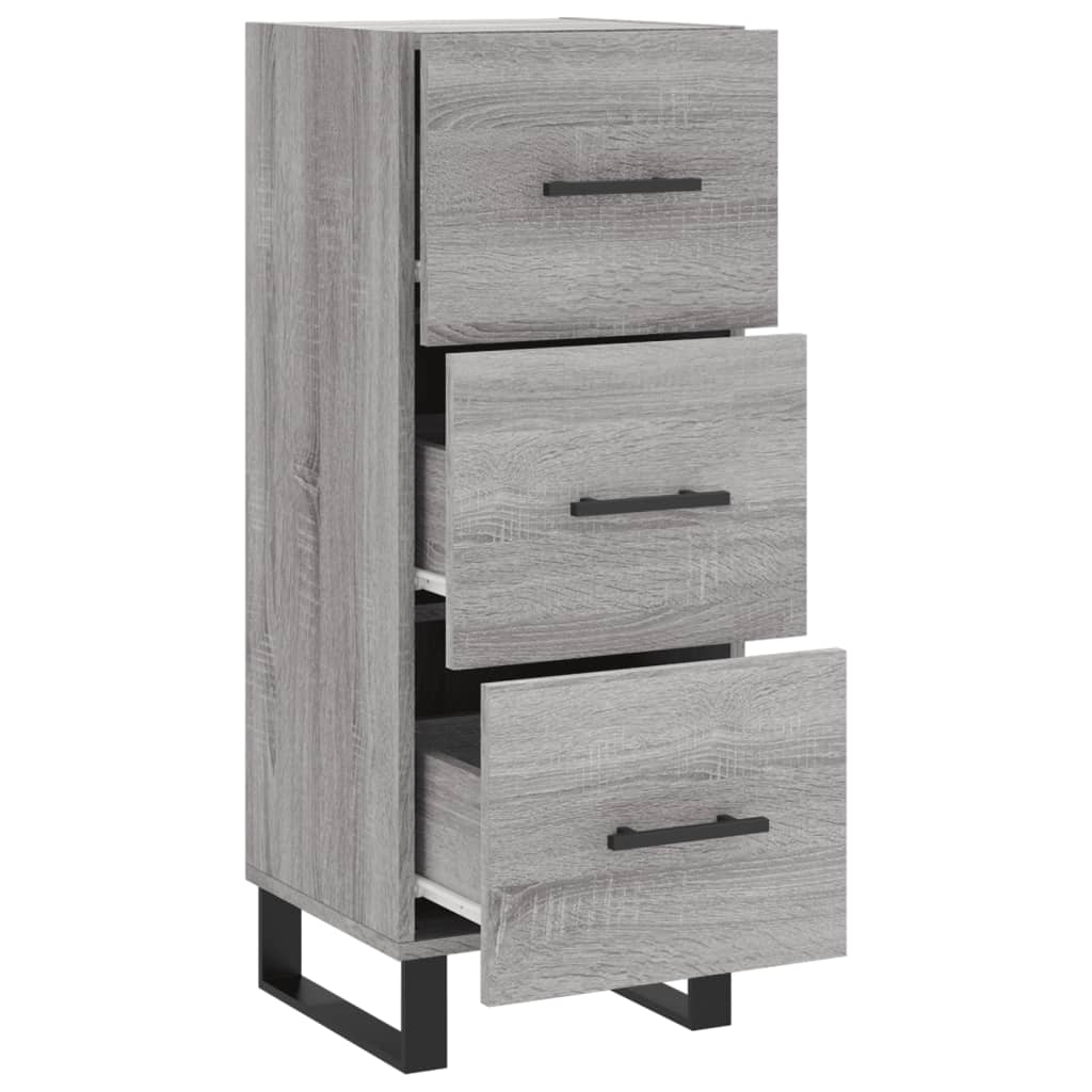 Sideboard Grey Sonoma 34.5x34x90 cm Engineered Wood