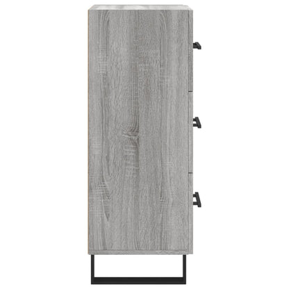 Sideboard Grey Sonoma 34.5x34x90 cm Engineered Wood