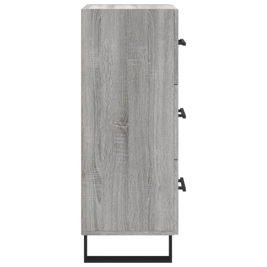 Sideboard Grey Sonoma 34,5x34x90 cm Engineered Wood
