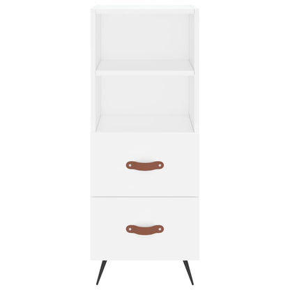 Sideboard White 34.5x34x90 cm Engineered Wood