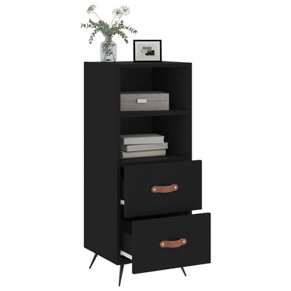 Sideboard Black 34.5x34x90 cm Engineered Wood