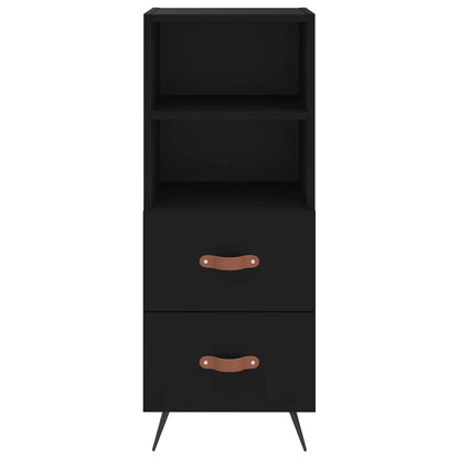 Sideboard Black 34.5x34x90 cm Engineered Wood