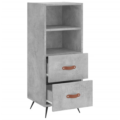 Sideboard Concrete Grey 34.5x34x90 cm Engineered Wood