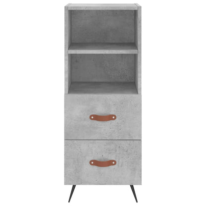 Sideboard Concrete Grey 34.5x34x90 cm Engineered Wood