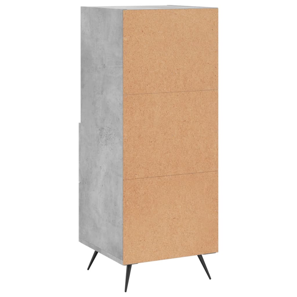 Sideboard Concrete Grey 34.5x34x90 cm Engineered Wood