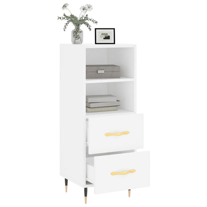 Sideboard White 34.5x34x90 cm Engineered Wood