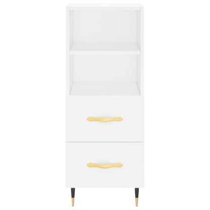 Sideboard White 34.5x34x90 cm Engineered Wood