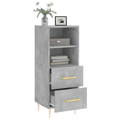 Sideboard Concrete Grey 34.5x34x90 cm Engineered Wood