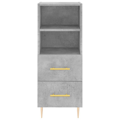 Sideboard Concrete Grey 34.5x34x90 cm Engineered Wood