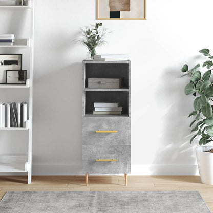 Sideboard Concrete Grey 34.5x34x90 cm Engineered Wood