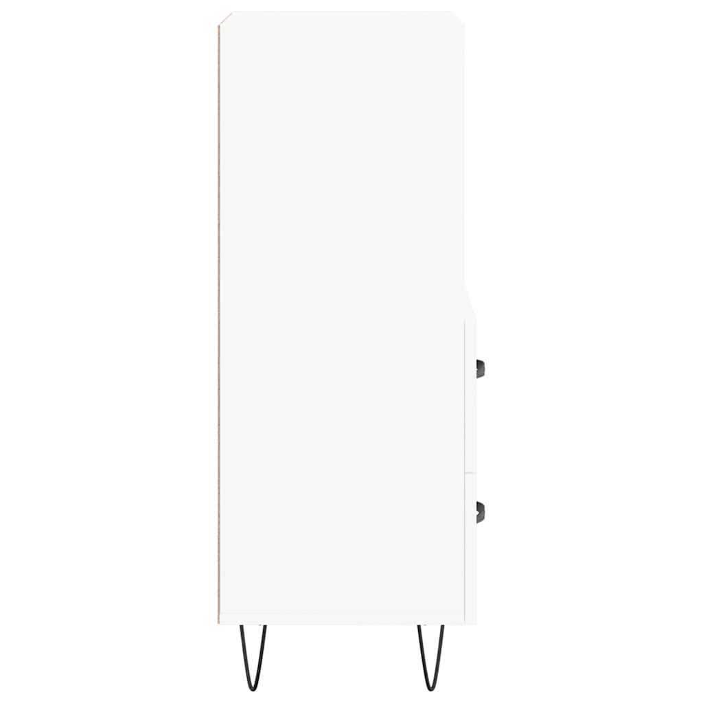 Sideboard White 34.5x34x90 cm Engineered Wood