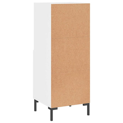 Sideboard High Gloss White 34.5x34x90 cm Engineered Wood