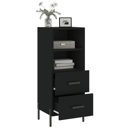 Sideboard Black 34.5x34x90 cm Engineered Wood