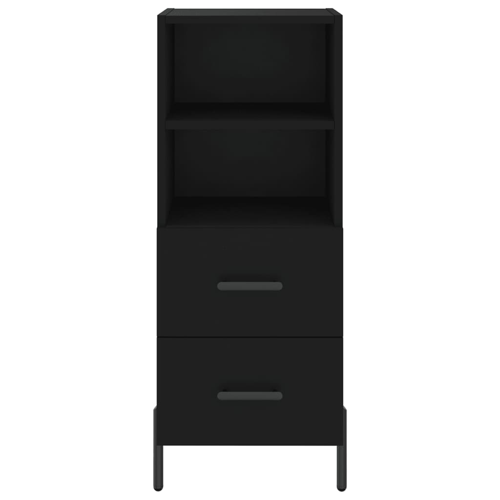 Sideboard Black 34.5x34x90 cm Engineered Wood