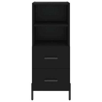 Sideboard Black 34.5x34x90 cm Engineered Wood