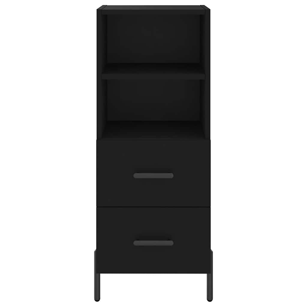Sideboard Black 34.5x34x90 cm Engineered Wood