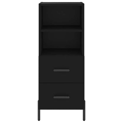 Sideboard Black 34.5x34x90 cm Engineered Wood