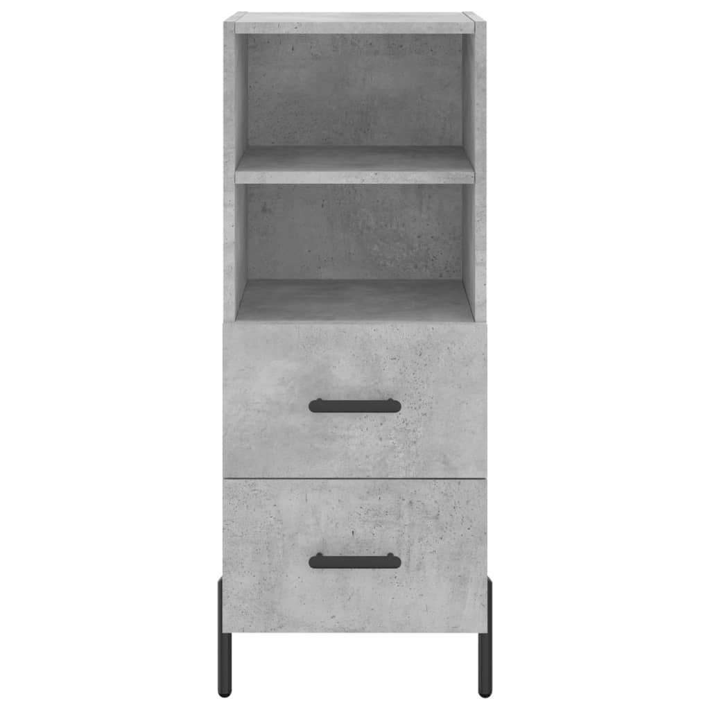 Sideboard Concrete Grey 34.5x34x90 cm Engineered Wood