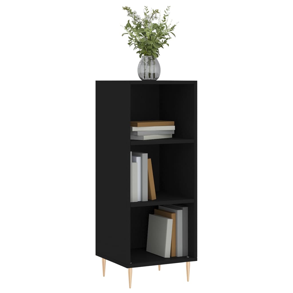 Sideboard Black 34.5x32.5x90 cm Engineered Wood