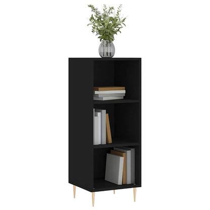Sideboard Black 34.5x32.5x90 cm Engineered Wood