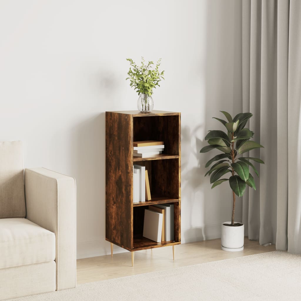 Sideboard Smoked Oak 34.5x32.5x90 cm Engineered Wood