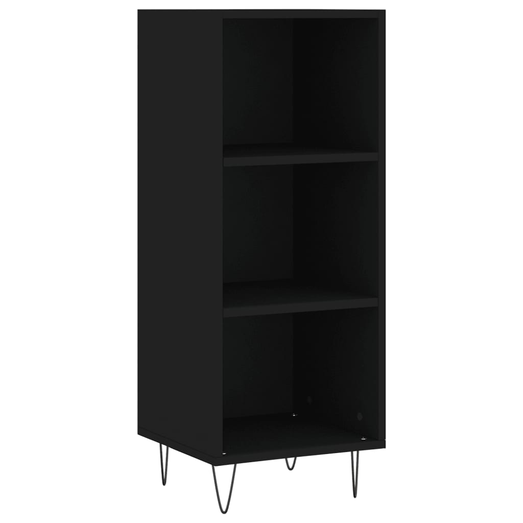 Sideboard Black 34.5x32.5x90 cm Engineered Wood
