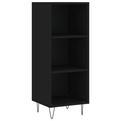 Sideboard Black 34.5x32.5x90 cm Engineered Wood