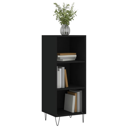Sideboard Black 34.5x32.5x90 cm Engineered Wood