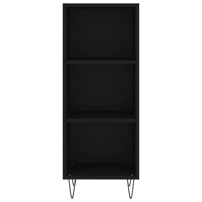 Sideboard Black 34.5x32.5x90 cm Engineered Wood