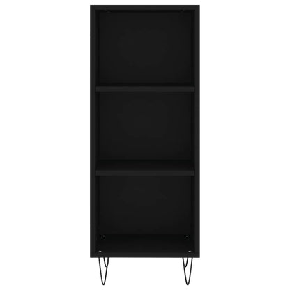 Sideboard Black 34.5x32.5x90 cm Engineered Wood