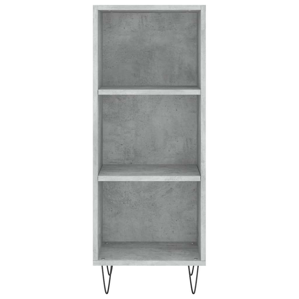 Sideboard Concrete Grey 34.5x32.5x90 cm Engineered Wood