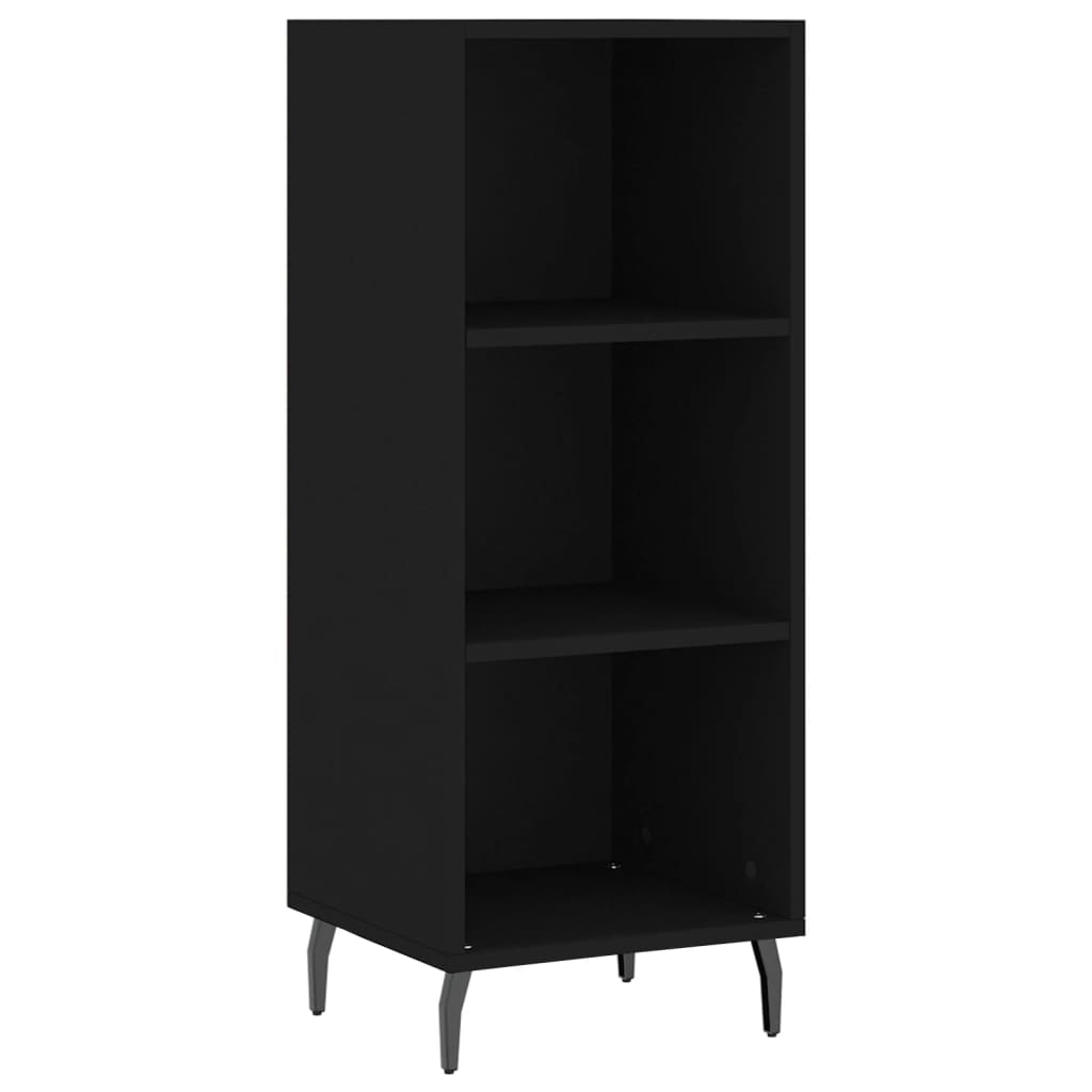Sideboard Black 34.5x32.5x90 cm Engineered Wood