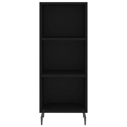 Sideboard Black 34.5x32.5x90 cm Engineered Wood