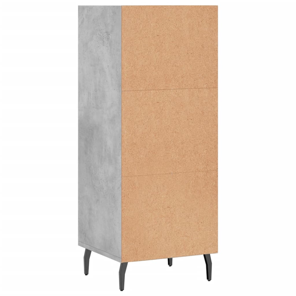 Sideboard Concrete Grey 34.5x32.5x90 cm Engineered Wood