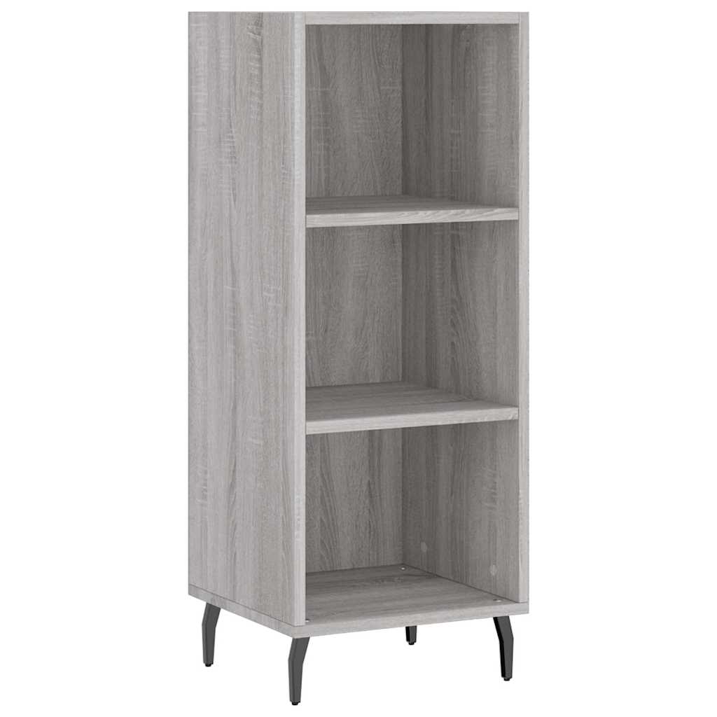 Sideboard Grey Sonoma 34.5x32.5x90 cm Engineered Wood