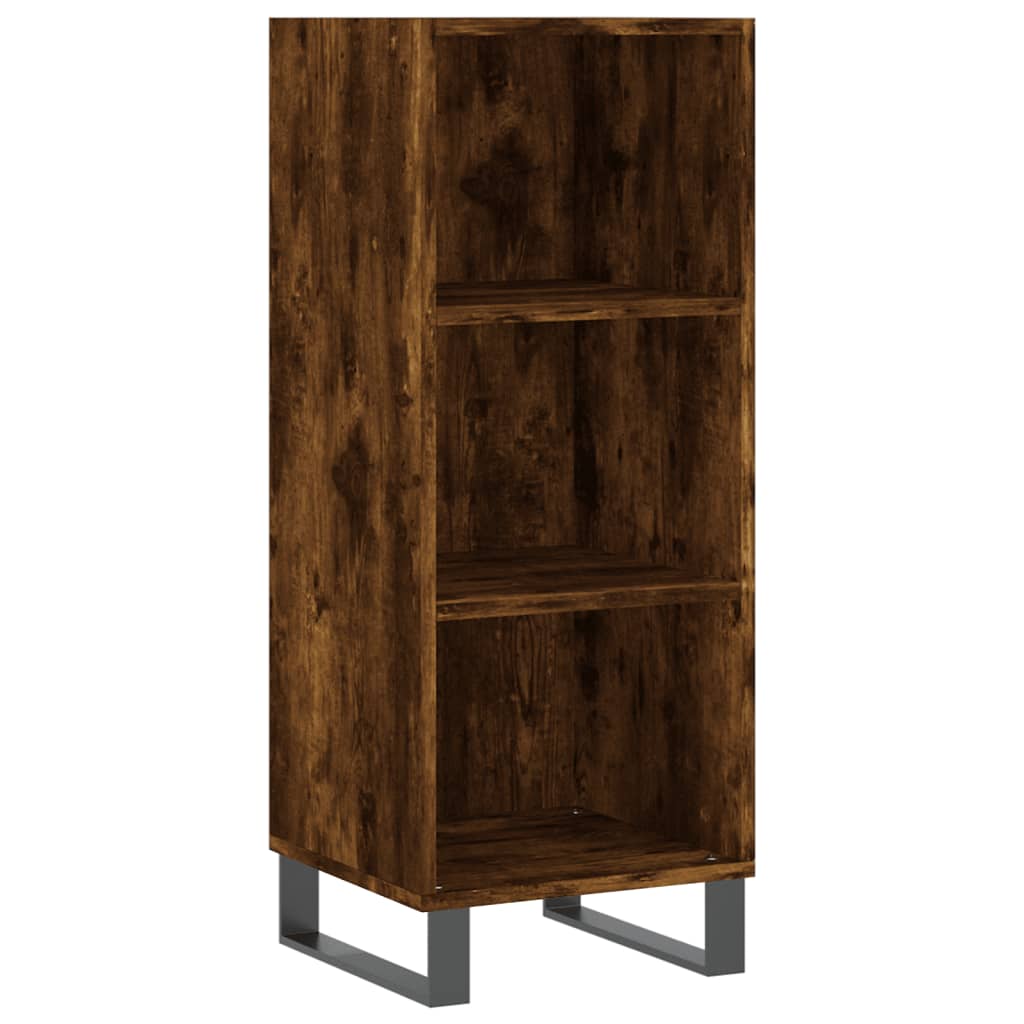 Sideboard Smoked Oak 34.5x32.5x90 cm Engineered Wood