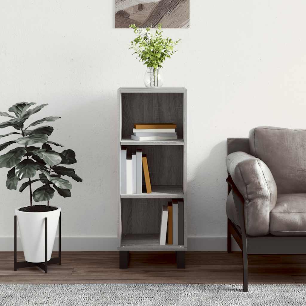 Sideboard Grey Sonoma 34.5x32.5x90 cm Engineered Wood