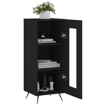 Sideboard Black 34.5x34x90 cm Engineered Wood