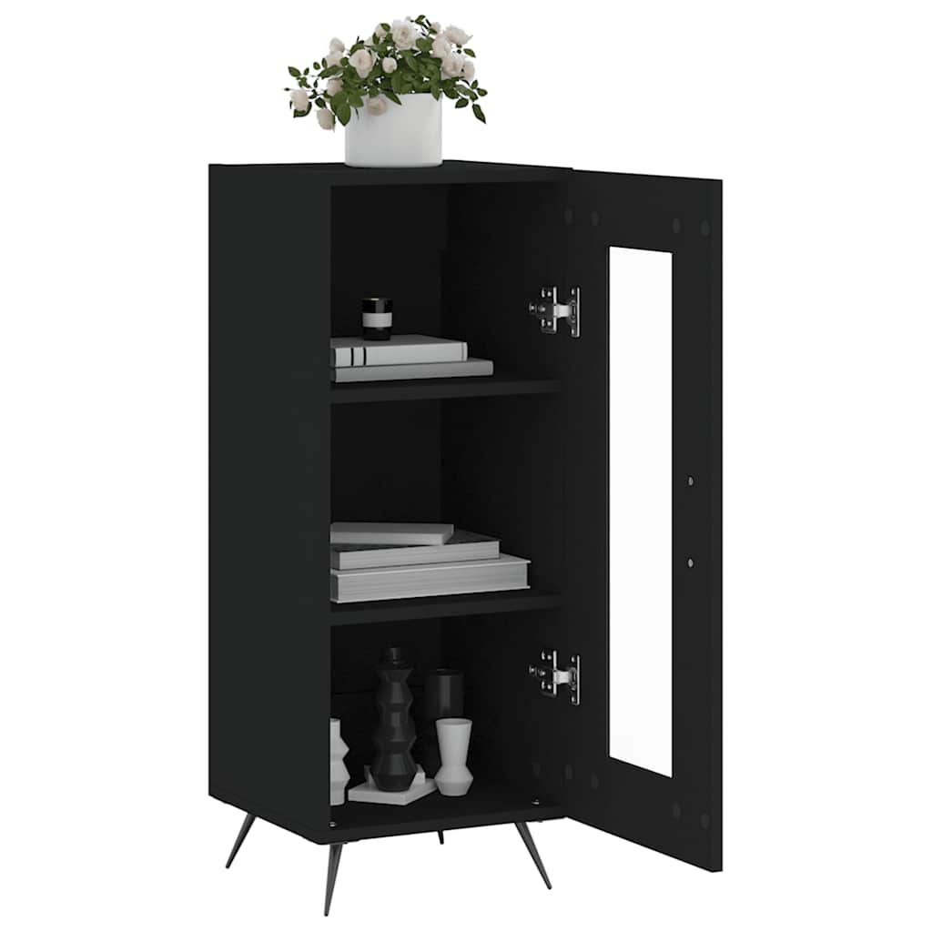 Sideboard Black 34,5x34x90 cm Engineered Wood