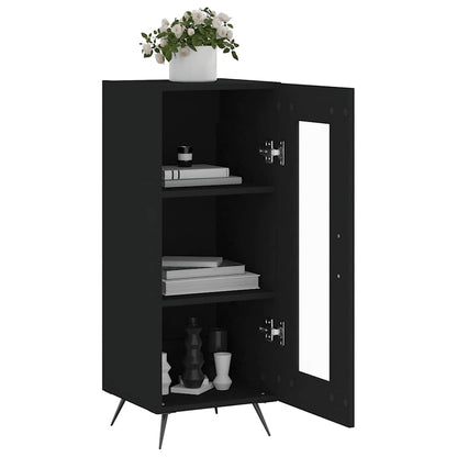 Sideboard Black 34,5x34x90 cm Engineered Wood