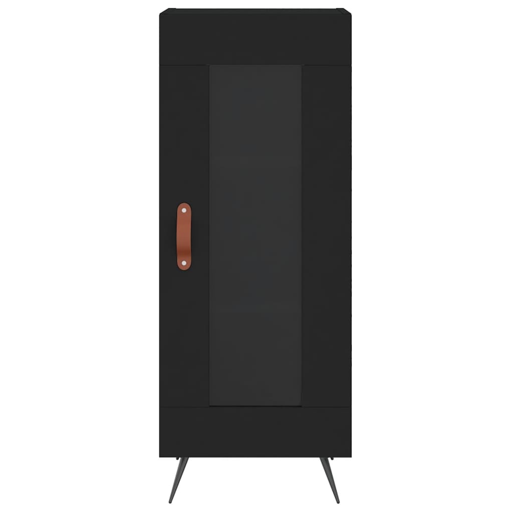 Sideboard Black 34.5x34x90 cm Engineered Wood