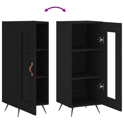 Sideboard Black 34,5x34x90 cm Engineered Wood