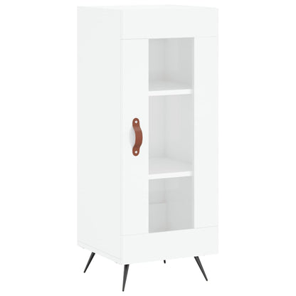 Sideboard High Gloss White 34.5x34x90 cm Engineered Wood